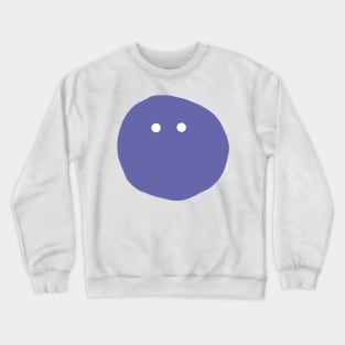 Very Peri Periwinkle Blue Minimal Mysterious Face Color of the Year 2022 Crewneck Sweatshirt